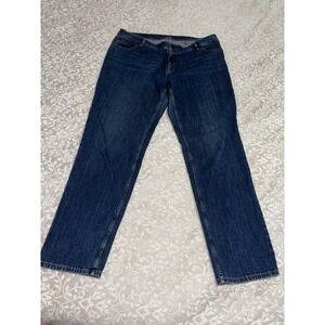 J. Jill Relaxed Fit Boyfriend Jeans Womens 14 Cotton Straight Leg (F18)
